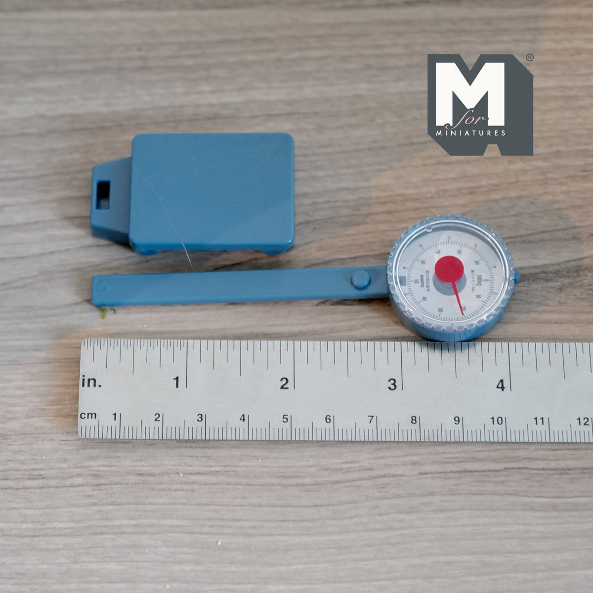 1:12 Scale Miniature Standing Weighing Scale with Dial, 4-3/16 inch tall, DIY Dollhouse Supply (blue) (non working)
