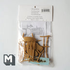 Kit de chaise à bascule miniature échelle 1:12 avec décalcomanie, 9,9 cm de haut, fournitures pour maison de poupée à monter soi-même (beige)