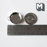 Dollhouse Supplies Metal Cooking Pot 1:12 Scale Miniature Pot with Lid Kitchenware Metal Cookware (silver) - H023