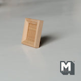 Miniature unpainted plain wood photo frame 1:12 scale dollhouse square picture frame 1-1/4 inch wide (medium) - F042