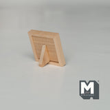 Miniature unpainted plain wood photo frame 1:12 scale dollhouse square picture frame 1-1/4 inch wide (medium) - F042