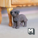 Miniature Standing Labrador Puppy 1:12 Scale Diorama Dog 15/16 inch tall (cast resin) (brown) - H046