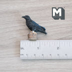 Miniature Crow 1:12 Scale Dollhouse Supplies Raven Animal Bird (cast resin) - H046