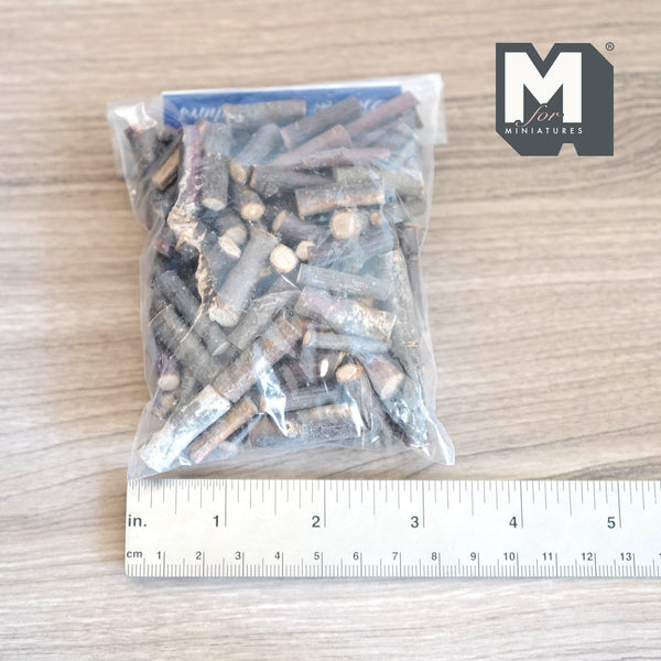 1:12 Scale Miniature Logs , Timber Heap , Dollhouse Supplies Fireplace Logs , Woodpile , Stacked logs , Log Mound , Log Stockpile - I045