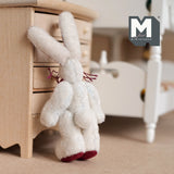 Miniature Long Ear Bunny Rabbit 1:12 Scale Dollhouse Plush Animal Lop with Movable Limbs 3-1/8 inch tall (from WMB) - H047