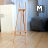 Dollhouse Unpainted Canvas Easel Stand and Painting Board 1:12 Scale Unfinished Painting Easel Tripod Easel Drawing Stand - I032