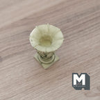 1:12 Scale Miniature Roman Style Garden Urn with Pedestal, 1-5/16 inch tall, DIY Dollhouse Supply (cast resin) (antique cream)