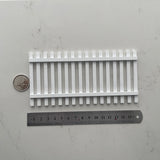 Dollhouse Picket Fence , Backyard Fence , Patio Fence , Flower Fence , 6" wide x 3" high (white) - I043