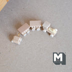 1/12スケール ミニチュア 未塗装木製列車 4個セット 長さ約9cm（3-9/16インチ） DIYドールハウス用素材