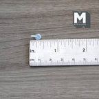 1/12スケール ミニチュア ドールハウス用 ウォールフック 6個セット 高さ約1cm（ホワイト）