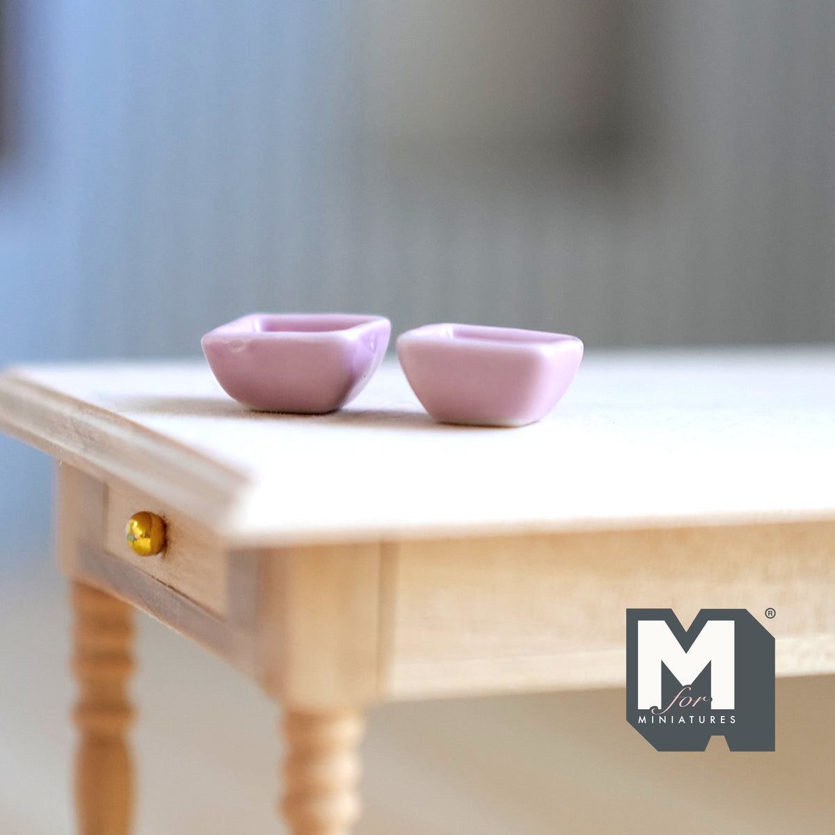 Dollhouse Supplies Miniature ceramic Bowl set of 2 (Small) - A039