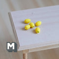 1:12 Scale Miniature Fruit 5 x Lemons - D058