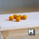 1:12 Dollhouse Supplies Miniature Fruit 5 x Orange - D059
