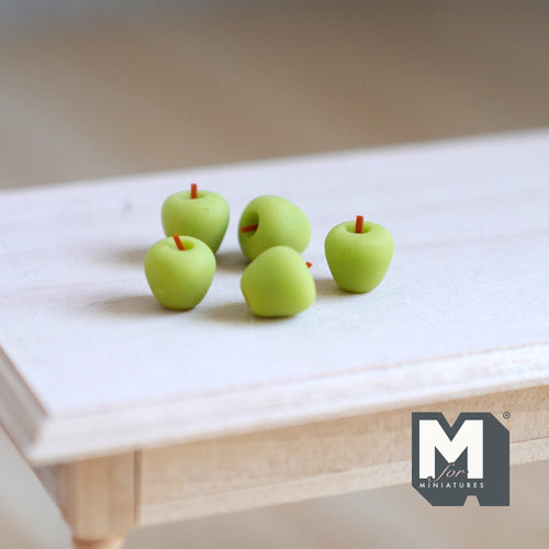 1:12 Dollhouse Miniature fruit 5 x apple - D059