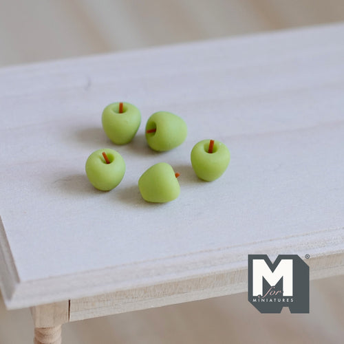 1:12 Dollhouse Miniature fruit 5 x apple - D059