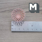 Coupe à fruits miniature sur pied en fil de fer, échelle 1:12, grande, 1,7 cm (11/16 pouce) de hauteur, fournitures pour maison de poupée DIY (métal) (rose)