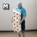 1:12 Scale Miniature Toilet Paper Rolls, Set of 10, 9/16 inch dia., DIY Dollhouse Supply