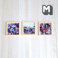 1:12 Scale Miniature Wood Framed Cat and Dog Wall Art, Set of 3, 1-5/16 inch square, DIY Dollhouse Supply