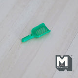 Miniature Cat Litter Scoop 1:12 Scale Dollhouse Litter Box Scoop 13/16 inch long (plastic) (green) -