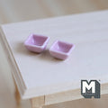 Dollhouse Supplies Miniature ceramic Bowl set of 2 (Small) - A039