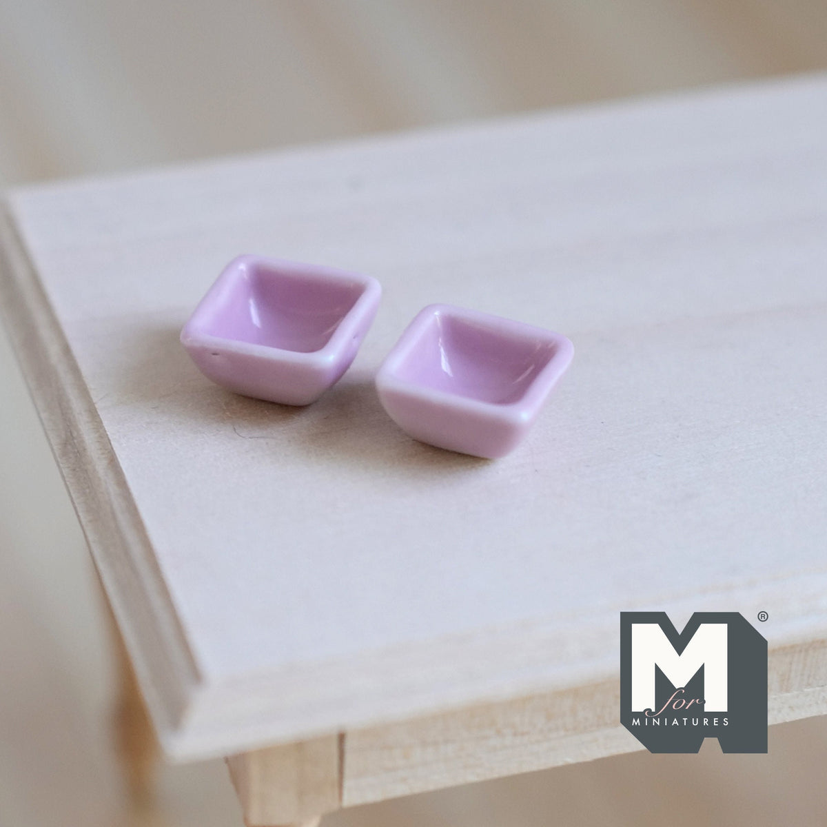 Dollhouse Supplies Miniature ceramic Bowl set of 2 (Small) - A039