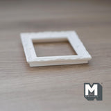 Dollhouse Supplies Ornate Frame 1:12 Scale Miniature Rectangular Picture Frame  (white) - A084