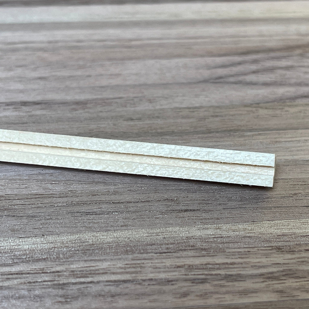 1:12 Scale Miniature Dollhouse Handrail with Groove, 18 inch long