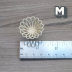 1:12 Scale Miniature Wire Fruit Basket, Large, 11/16 inch tall, DIY Dollhouse Supply (metal) (cream)