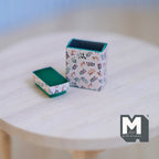 Dollhouse Supplies Miniature Tea Tin 1:12 Scale Metal Tea Box Tea Canister Tea Holder Tea Jar 7/8 inch tall - H024