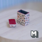 Dollhouse Supplies Miniature Tea Tin 1:12 Scale Metal Tea Box Tea Canister Tea Holder Tea Jar 7/8 inch tall - H024