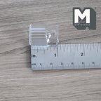 1:12 Scale Miniature Ribbed Glass Pitcher Vase with Spout, 1-1/16 inch tall, DIY Dollhouse Supply