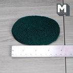 Tapis miniature ovale à l'échelle 1:12, 10 cm de long, fournitures pour maison de poupée DIY (petit) (vert foncé)