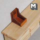 Dollhouse Supplies Mail Holder , Letter Holder , 1:12 Scale Miniature Newspaper Magazine Stand , Leaflet Flyer Holder (brown) (wood) - A071