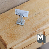 Miniature Card Stand Sign Display Holder Table Display Stand 1:12 Scale Dollhouse Supplies Decoration (silver) (metal)  - G035
