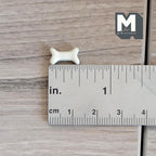 Friandise miniature pour chien à l'échelle 1:12, 1,1 cm de long, fourniture pour maison de poupée DIY (blanc)
