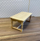 Dollhouse Dining Table 1:12 Scale Unfurnished Miniature Kitchen Table Unpainted Furniture 5-7/8 inch long (wood) - C008