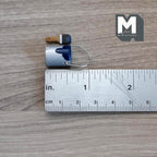 Miniature Paint Can and Bruch 1:12 Scale Dollhouse Paint Tin Bucket Pail Drum (dark blue) - H026