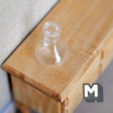 Dollhouse Supplies Glass Water Bottle 1:12 Scale Miniature Flower Vase (B)