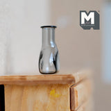 Dollhouse Supplies Miniature Glass Flower Vase Water Bottle 1:12 Scale (gray) (E)