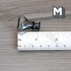 1:12 Scale Miniature Glass Bottle Vase, Narrow Flared Neck, 1-1/8 inch tall, DIY Dollhouse Supply (gray) (J)