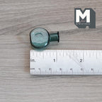 1:12 Scale Miniature Glass Bottle Vase, Round Body, 1 inch tall, DIY Dollhouse Supply (green) (K)