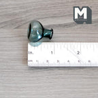 1:12 Scale Miniature Green Glass Bottle Vase, Round Bulb Shape, 1 inch tall, DIY Dollhouse Supply (P)