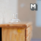 1:12 Dollhouse Supplies Miniature Small Clear Glass Bottle Flower Vase (U)