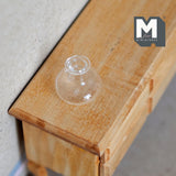 1:12 Dollhouse Supplies Miniature Small Clear Glass Bottle Flower Vase (U)
