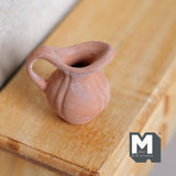 Dollhouse Supplies Terracotta Jug 1:12 Scale Miniature Clay Water Jug 1 inch tall - B043