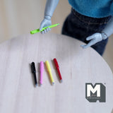 Miniature Pens Set Set of 5 Dollhouse Supplies Decorations 13/16 inch long (metal) - G057