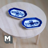 1:12 Dollhouse Supplies Miniature Plate set of 2 - A083