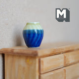 Dollhouse Supplies Ceramic Plum Shaped Vase 1:12 Scale Miniature Flower Vase Planter Pottery Vase Flower Pot 1 inch tall - B079