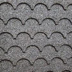 1:12 Scale Miniature Fish Scale Asphalt Shingles, Scalloped Edge, 8 Strips, 1 Sq Ft Coverage, DIY Dollhouse Supply (black)