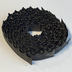 1:12 Scale Miniature Fish Scale Asphalt Shingles, Scalloped Edge, 8 Strips, 1 Sq Ft Coverage, DIY Dollhouse Supply (black)